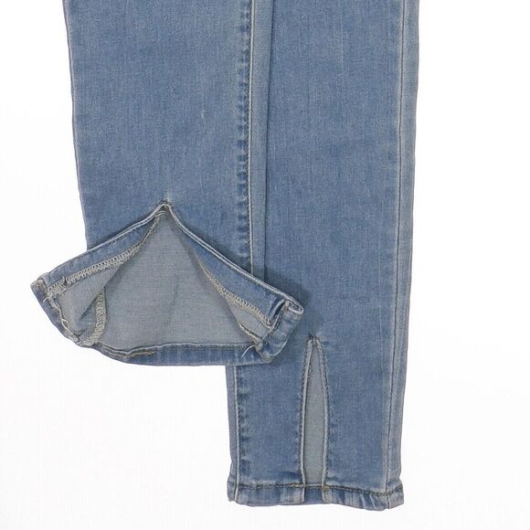 Shein Jeans Womens M Super High Rise Skinny Blue Denim Stretch Measures 28 x 27 - Picture 8 of 10